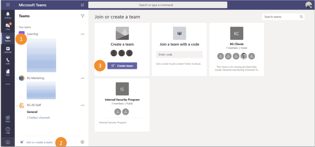 How to create a team screenshot